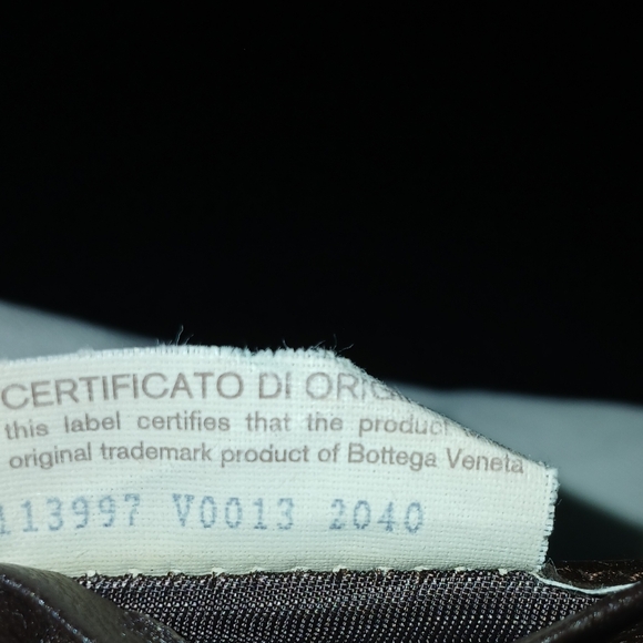 GUC, Bottega Veneta small, brown, woven leather wallet. - Picture 4 of 14